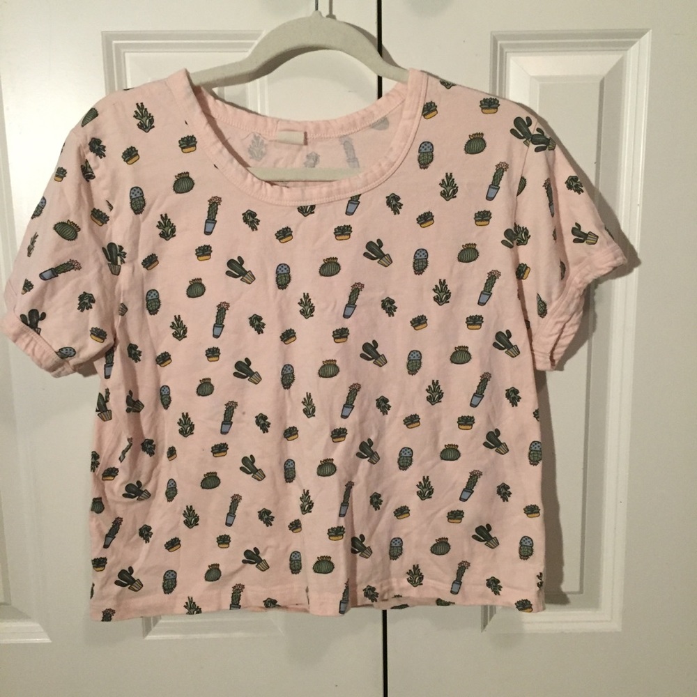 pastel pink succulent T